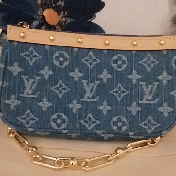 Denim chain Bag new - Picture 1 of 5